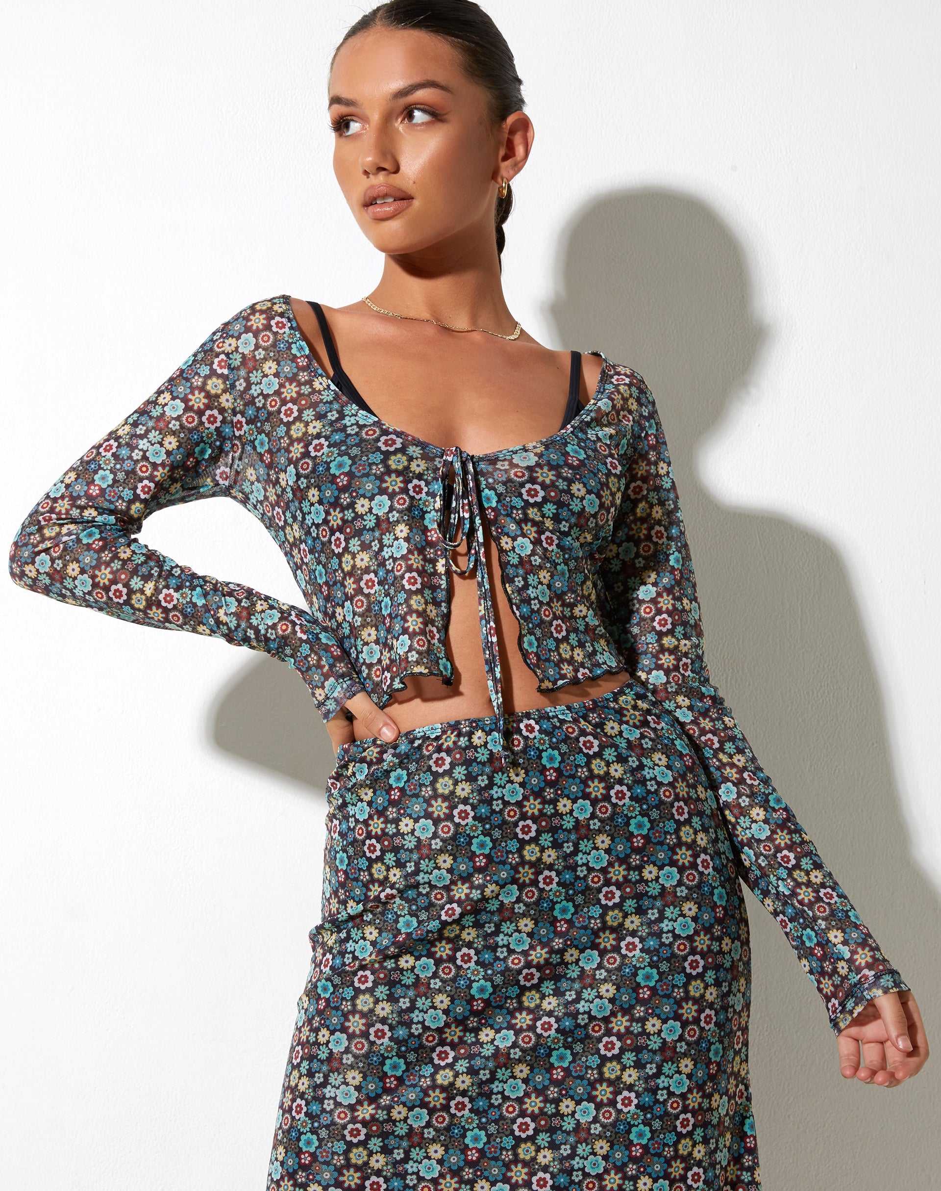 imagen de Lassie Maxi Skirt in Folk Floral