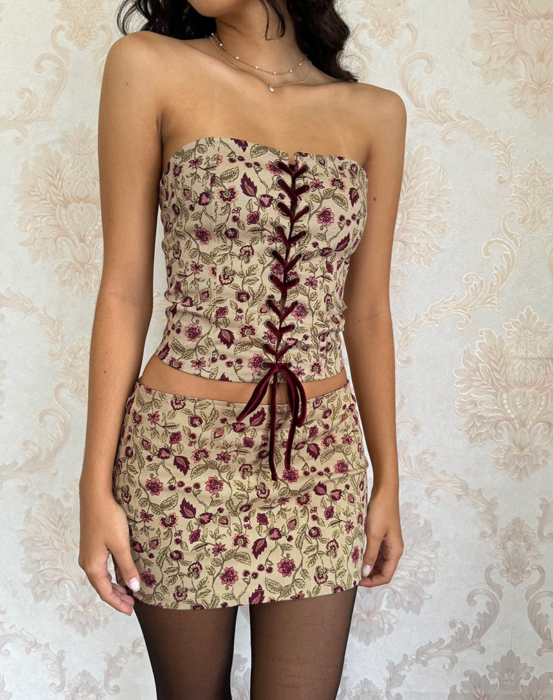 Imagen de Bebeka Micro minifalda en Botanical Taupe