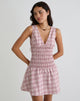 Imagen de Hevoria Mini Dress in Basic Tartan Pink