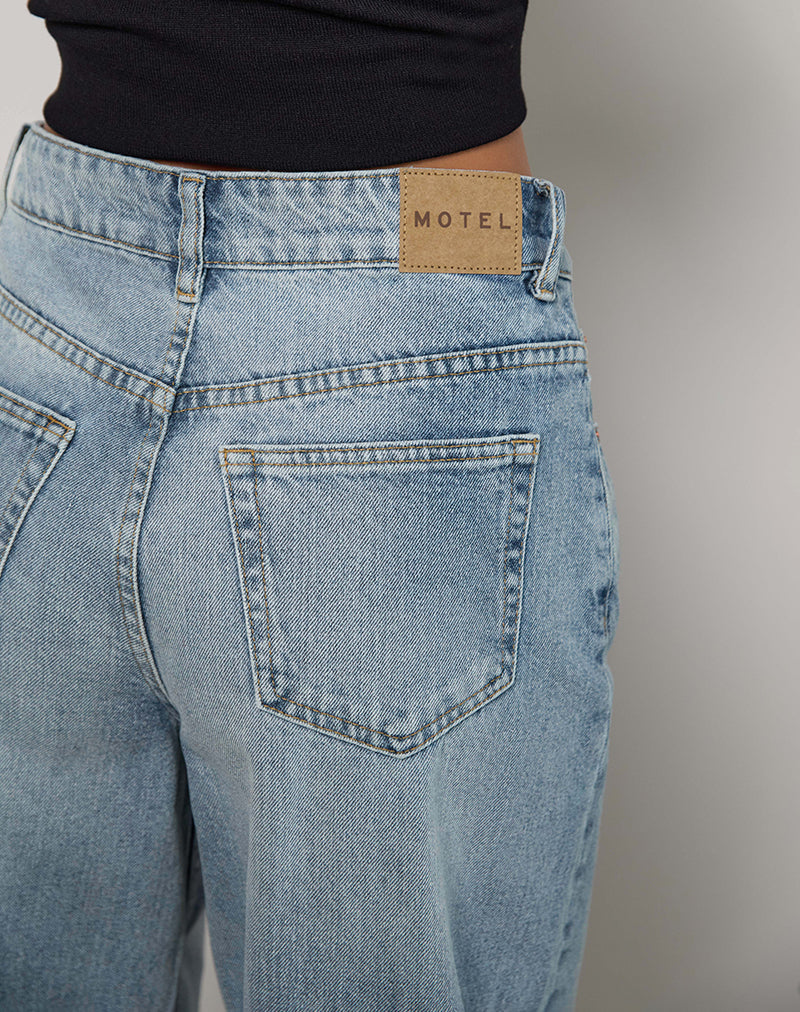 Imagen de High Rise Barrel Jean en Bleu