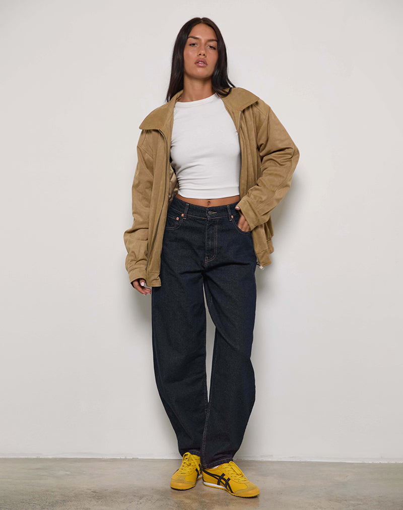 Imagen de High Rise Barrel Jean en Indigo