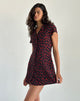 Imagen de Holmana Mini Dress in Strawberry Polka Negro