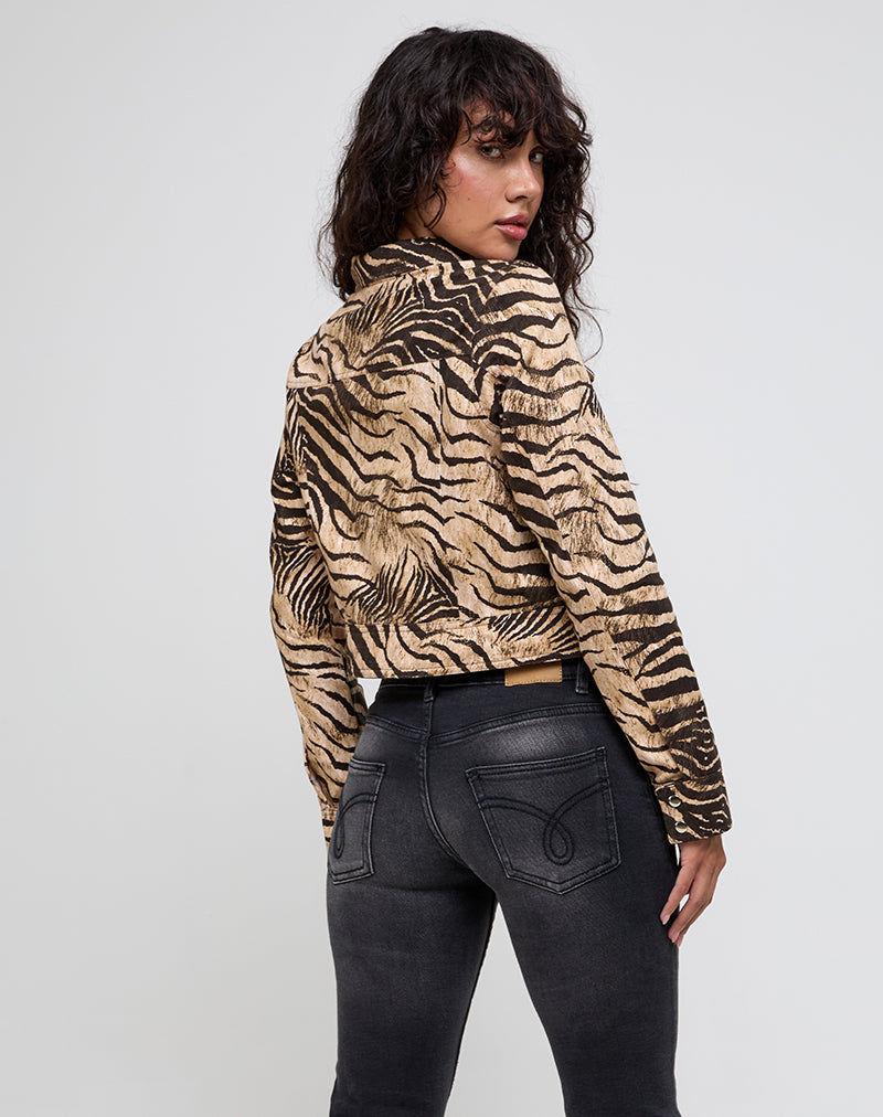 Imagen de la chaqueta Hoshi con estampado de animales salvajes