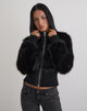 Imagen de Homari Shaggy Faux Fur Jacket in Black
