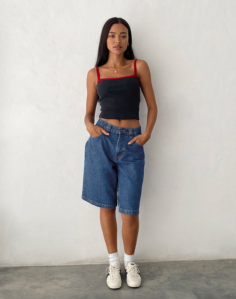 imagen de Low Rise Skater Shorts en Core Blue Stone