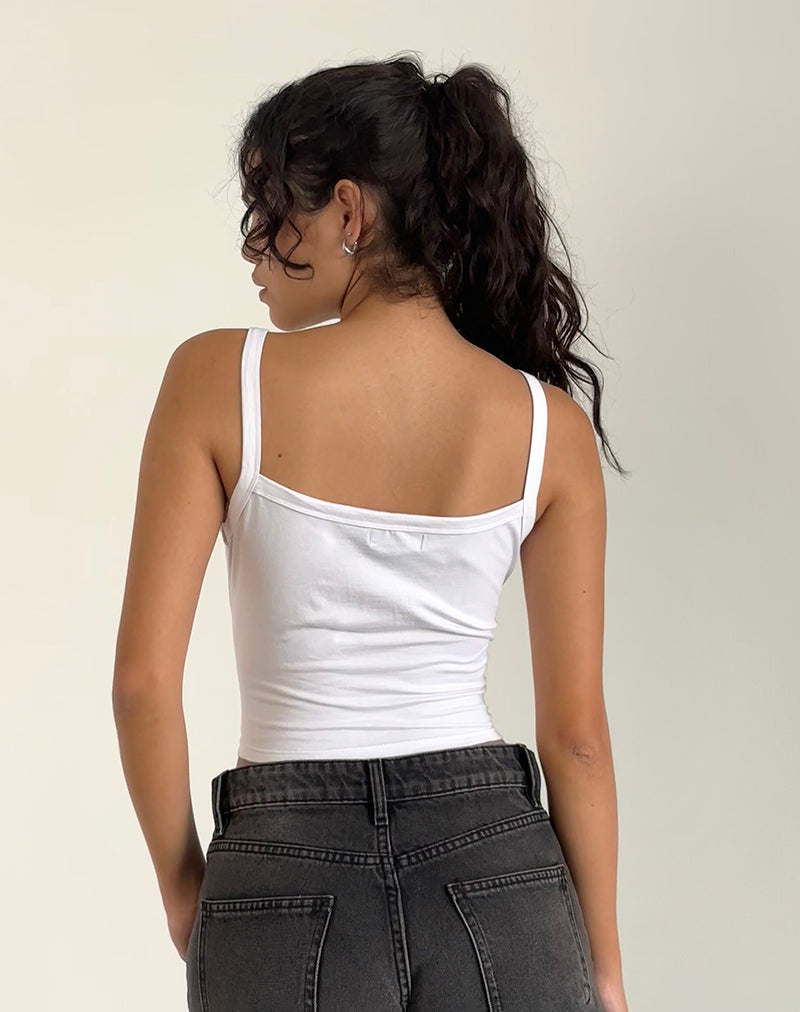 Imagen de Icah Cami Top en blanco con estrellas Colocación