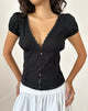 Imagen de Ilias Corset Top de popelina Negro