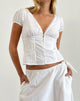 Imagen de Ilias Corset Top de popelina Blanco