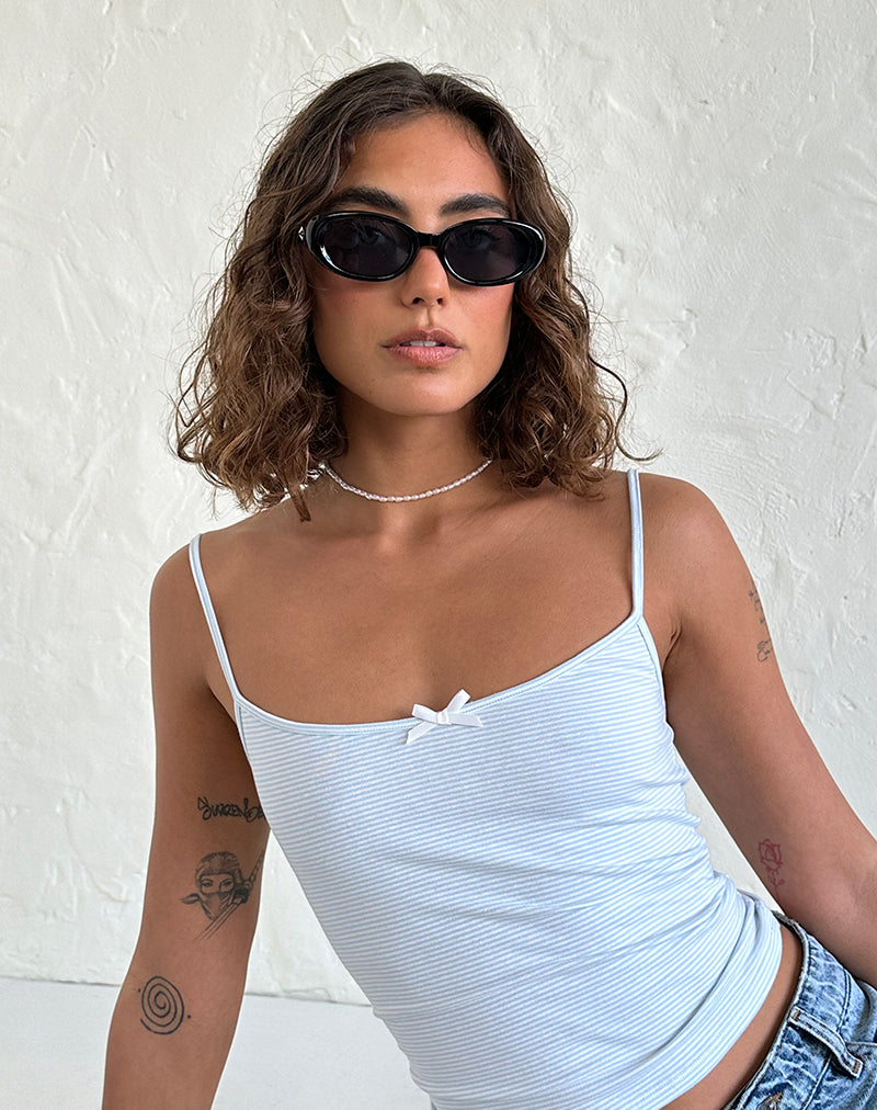 Gafas de sol ovaladas Imbri en negro con estrella