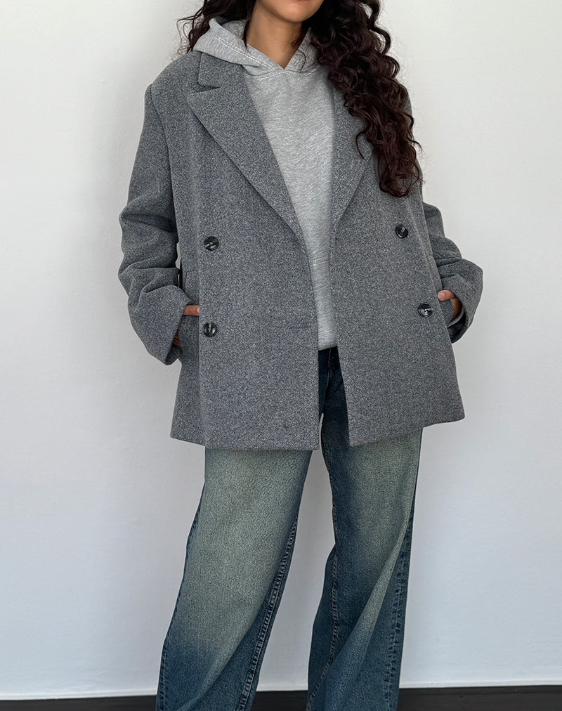 Blazer de gran tamaño Binaiya en gris