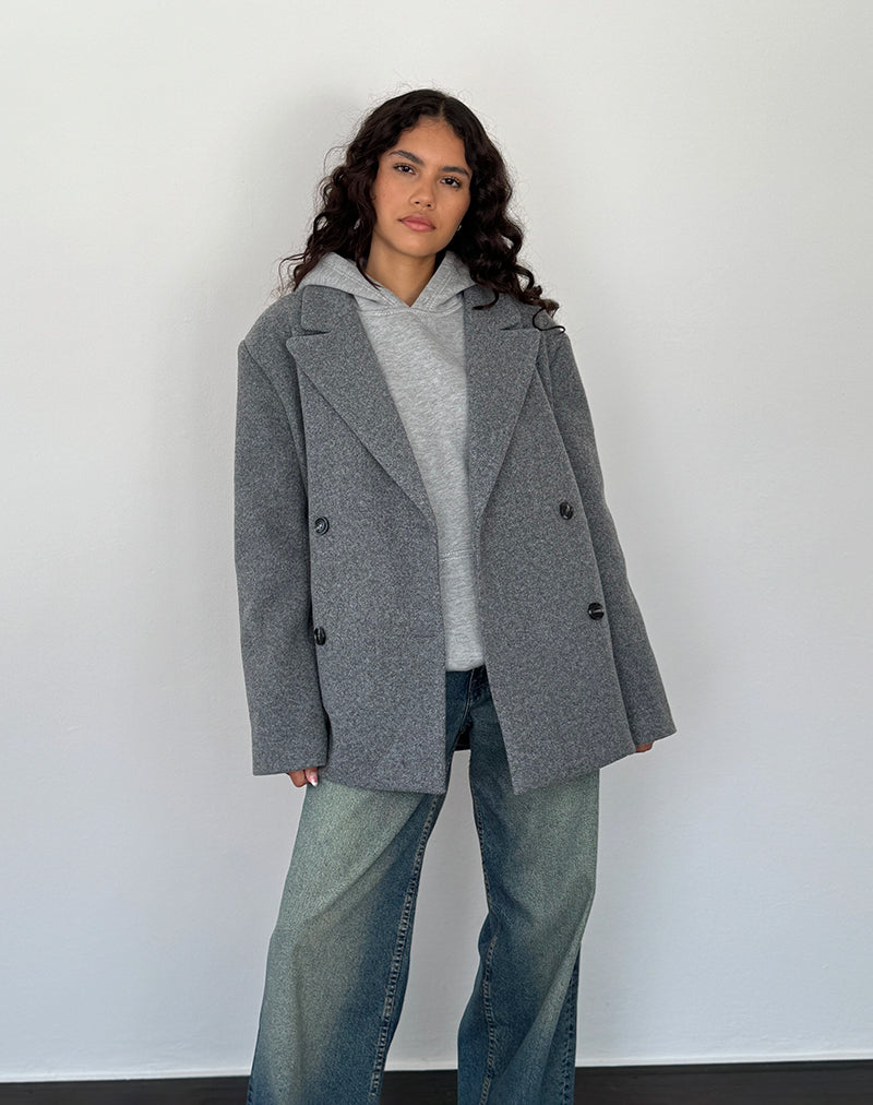 Blazer de gran tamaño Binaiya en gris