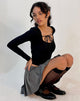 imagen de Olno Long Sleeve Top in Black