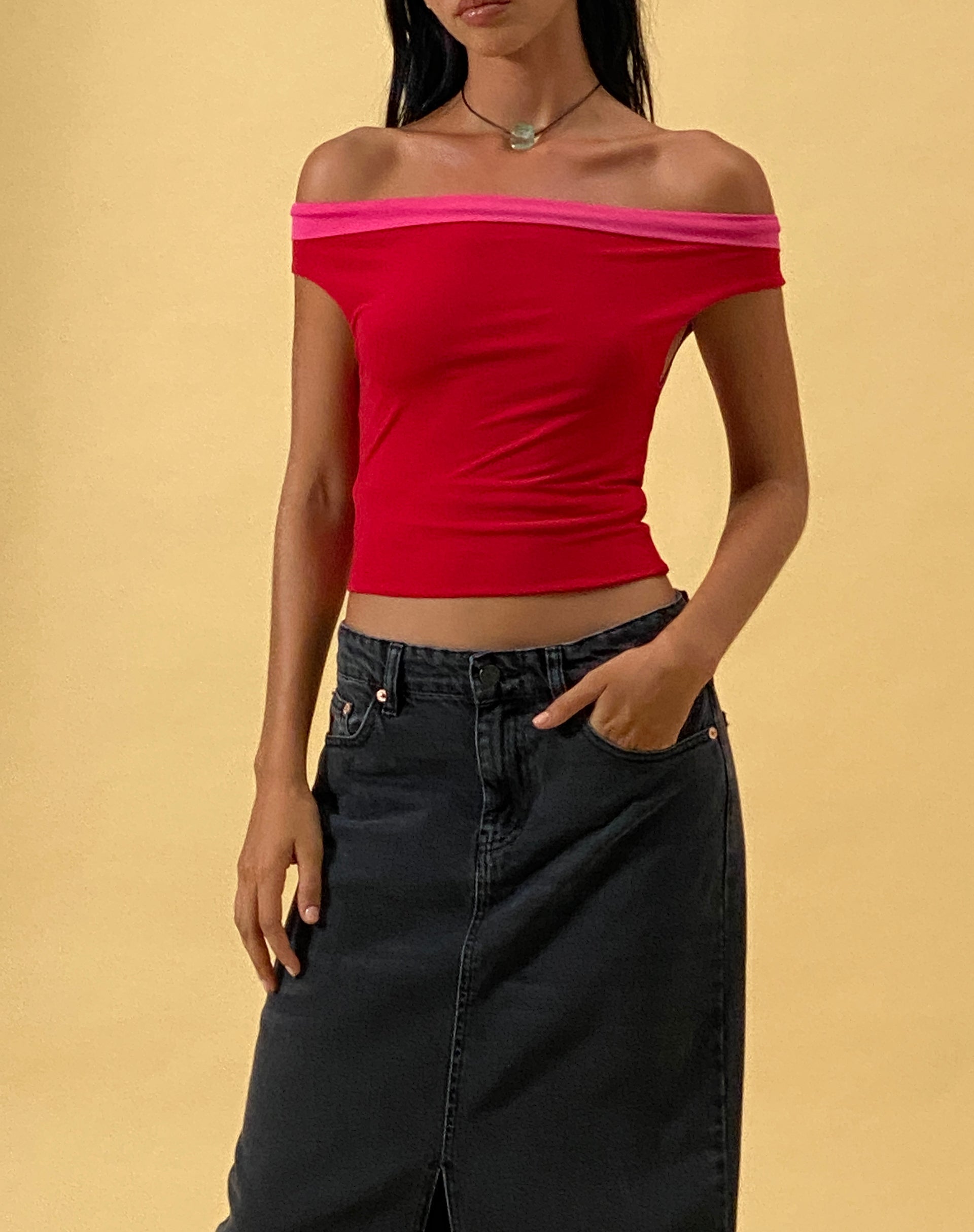 Imagen de Halle Bardot Top en Rojo Rosa
