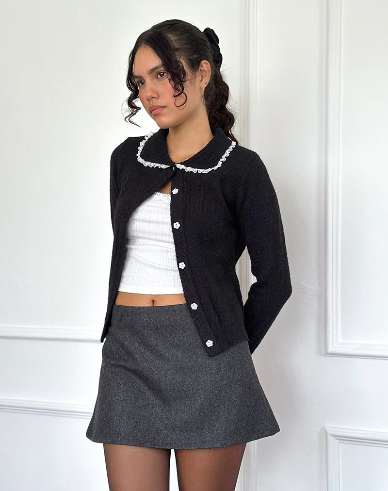 Minifalda Iniya Aline en gris oscuro
