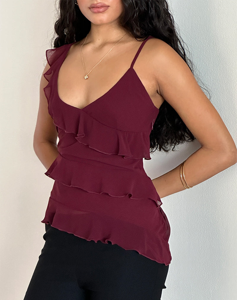 Top iraní en vino rubí