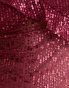Gasa de lentejuelas roja