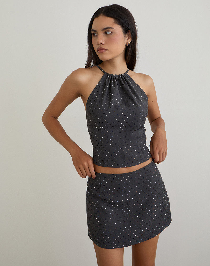 Imagen de la falda Irka Gris Diamante