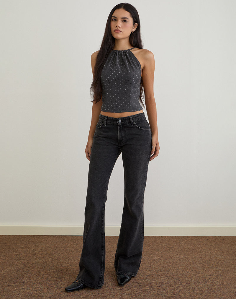 Imagen de Isado Open Back Top en Gris Diamante