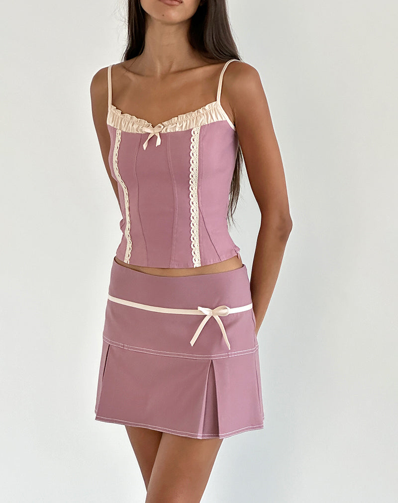 Minifalda Istari en rosa oscuro
