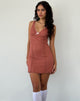 Imagen de minivestido Itzy Lace en Withered Rose
