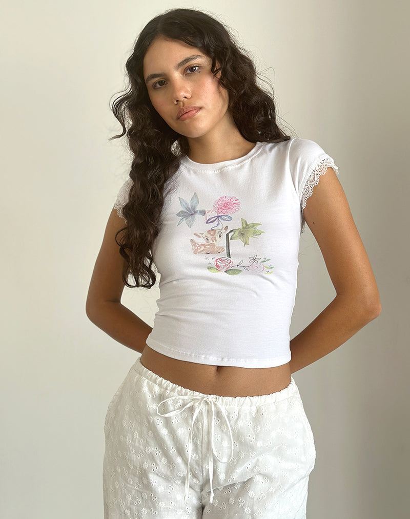 Imagen de Izzy Top en Ramo Floral Blanco