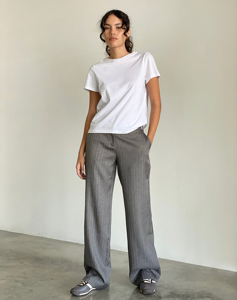 Imagen de Jaliba Pantalón Smart en Gris Rayas Tailoring