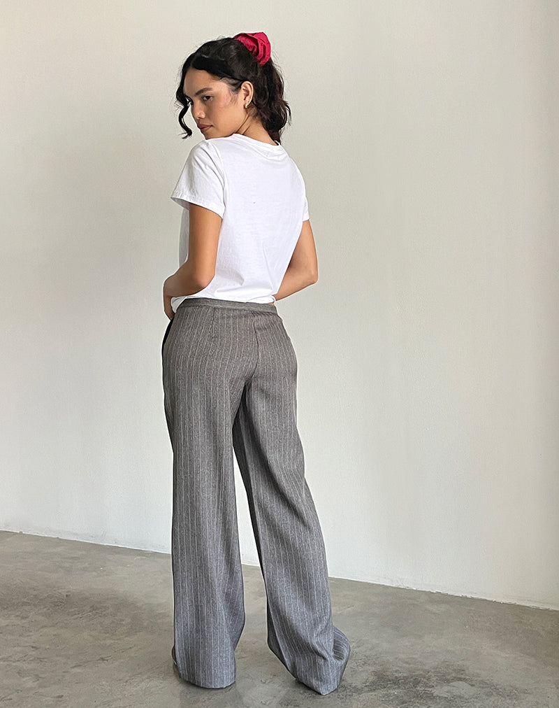 Imagen de Jaliba Pantalón Smart en Gris Rayas Tailoring