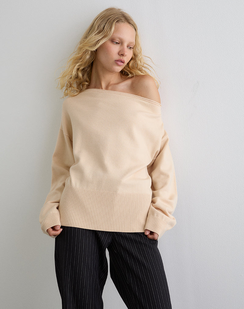 Imagen de Jalira Jumper asimétrico en crema