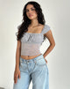 Imagen de Jamet Top en Flock Chic Petals Gris