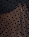 basic polka flock negro