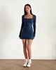 imagen de Janjisu Bodycon Mini Dress in Navy
