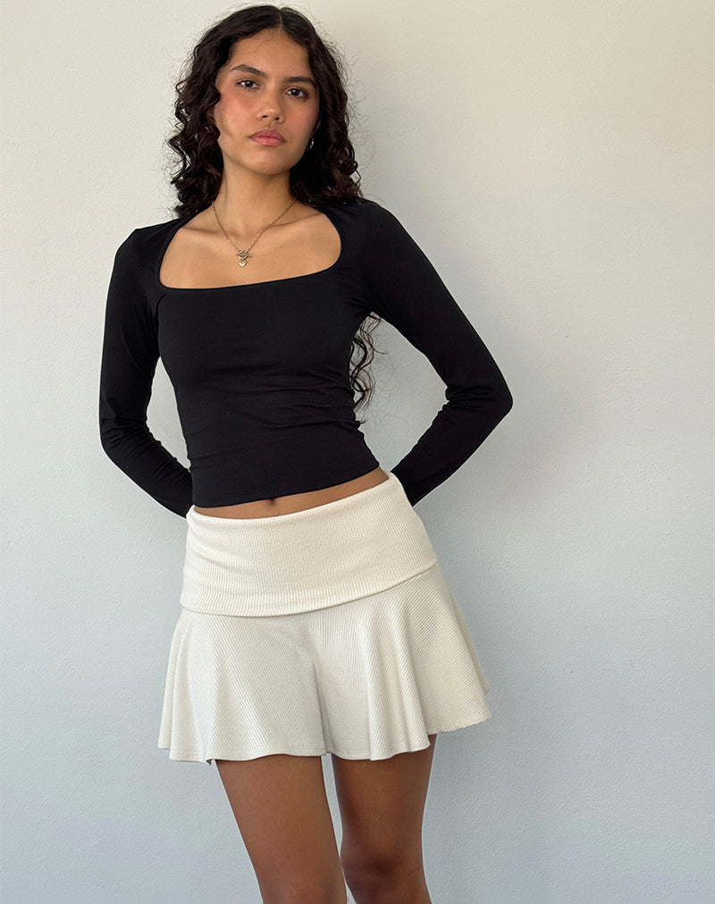 Imagen de Jansu Lycra Top de manga larga en negro