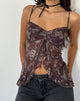 Imagen de Jaraga Butterfly Top in Tonal Black Paisley