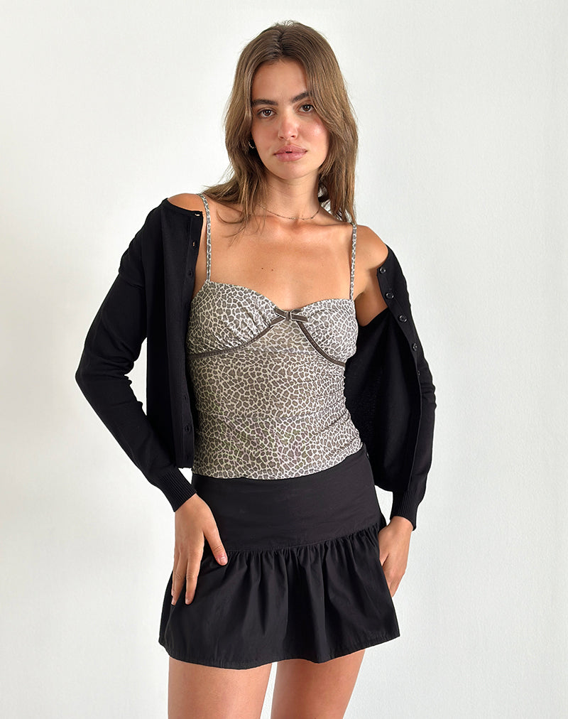Imagen de Jarita Cami Top en Dainty Leopard Marrón Claro