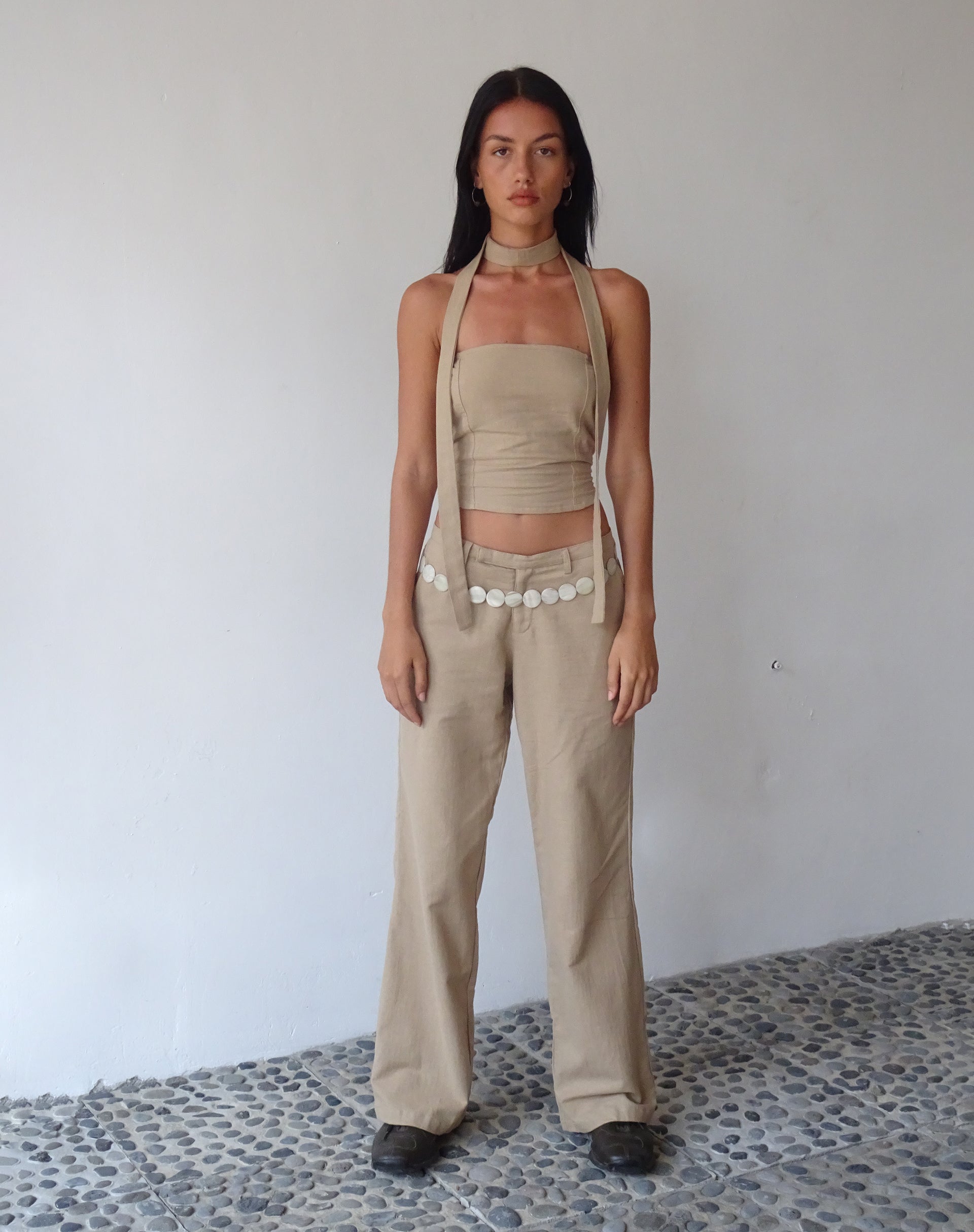 imagen de MOTEL X JACQUIE Jawi Trouser in Light Taupe