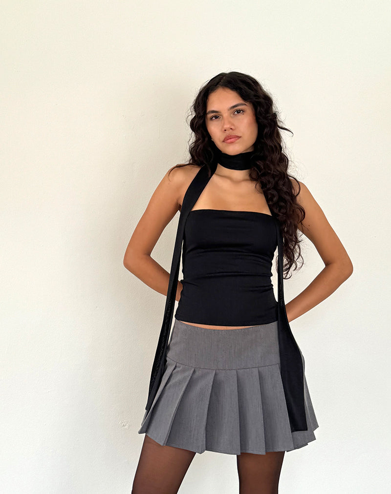 Imagen del conjunto Jeldia Bandeau Top and Scalf en negro Shimmer