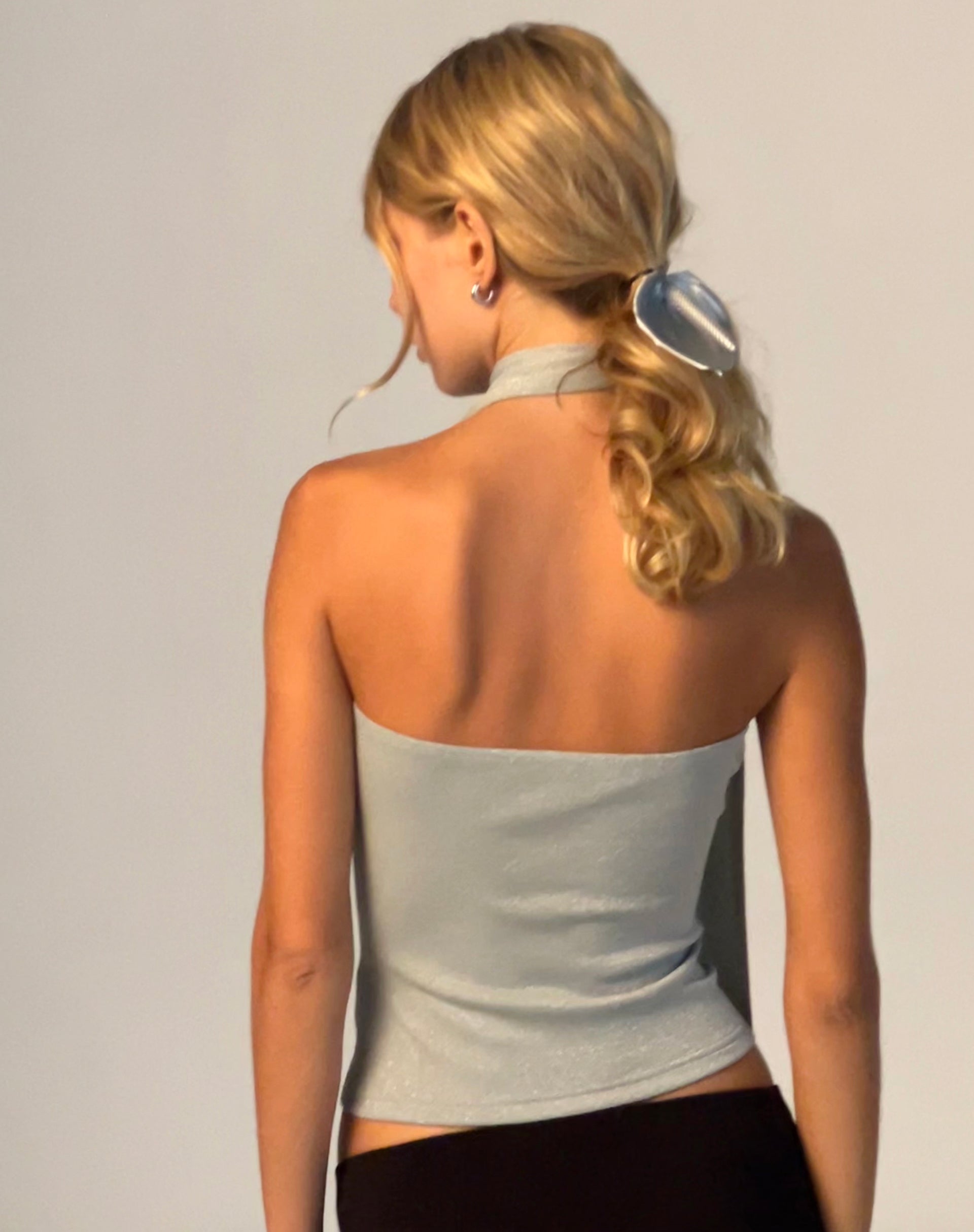 Imagen del conjunto Jeldia Bandeau Top and Scalf Set in Silver