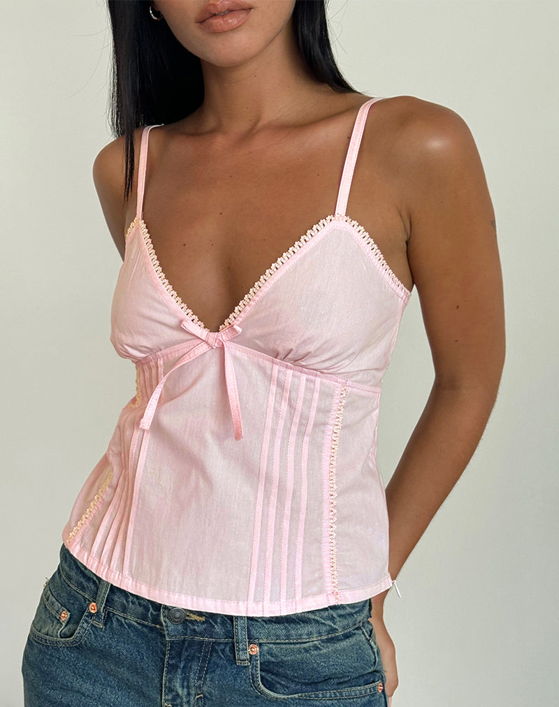 Imagen de Jepuni Cami Top en popelina rosa claro