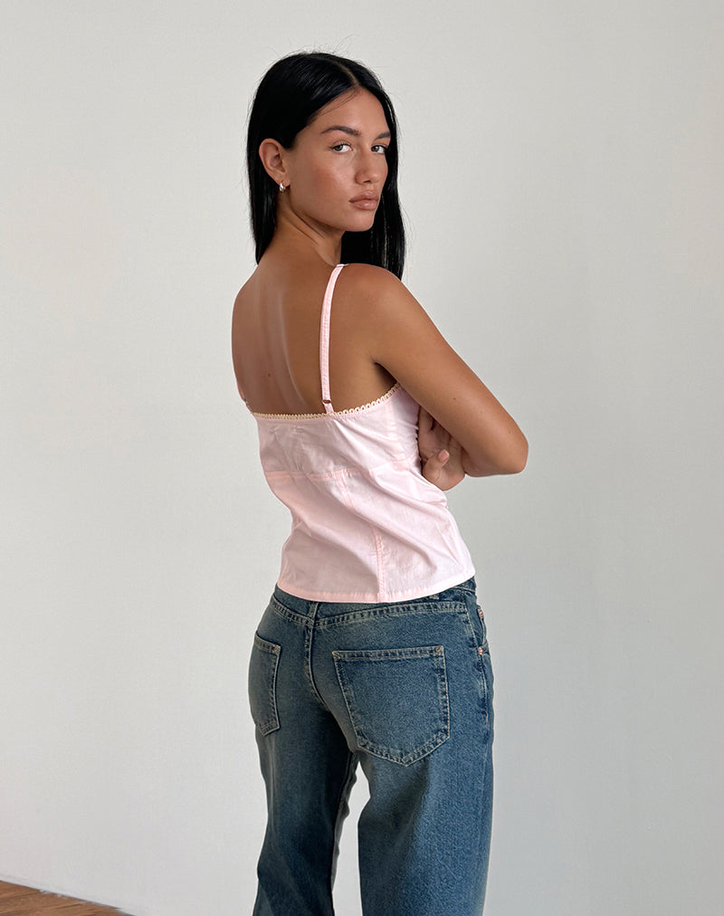 Imagen de Jepuni Cami Top en popelina rosa claro