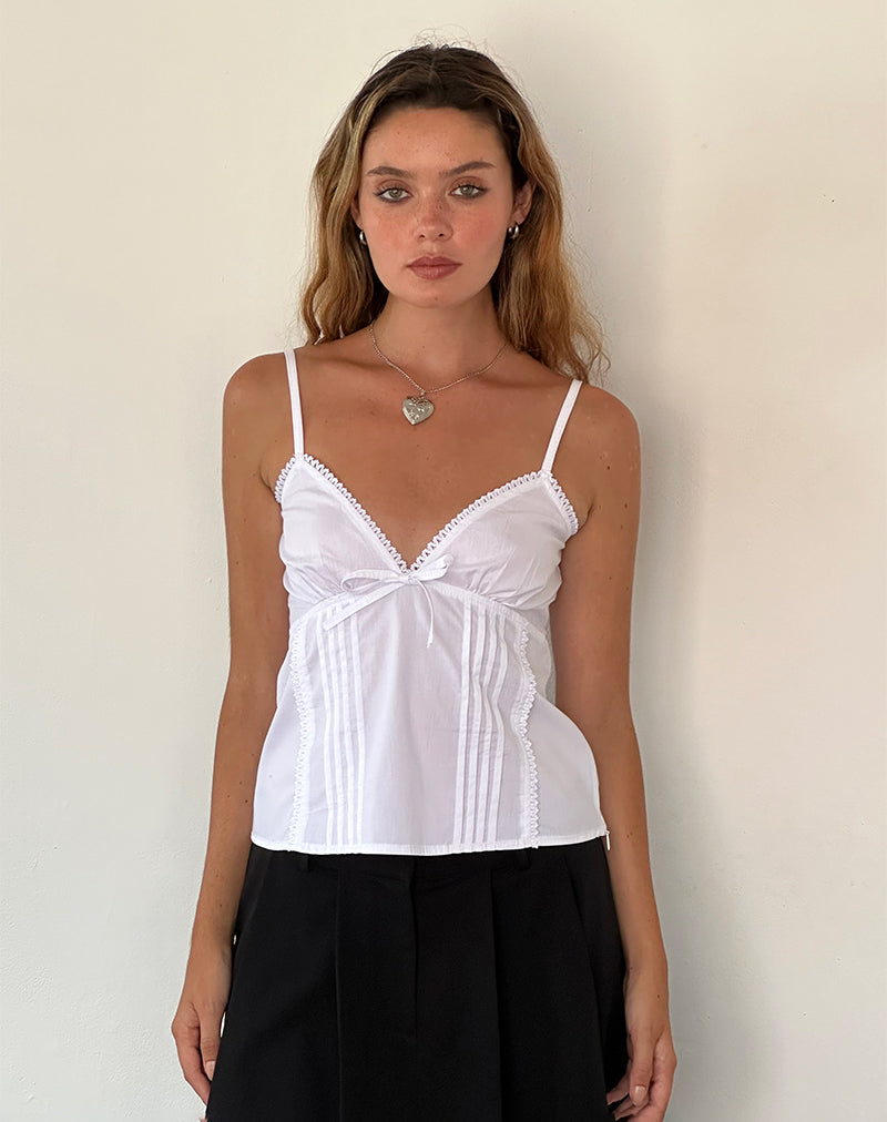 Imagen de Jepuni Cami Top en popelina blanca