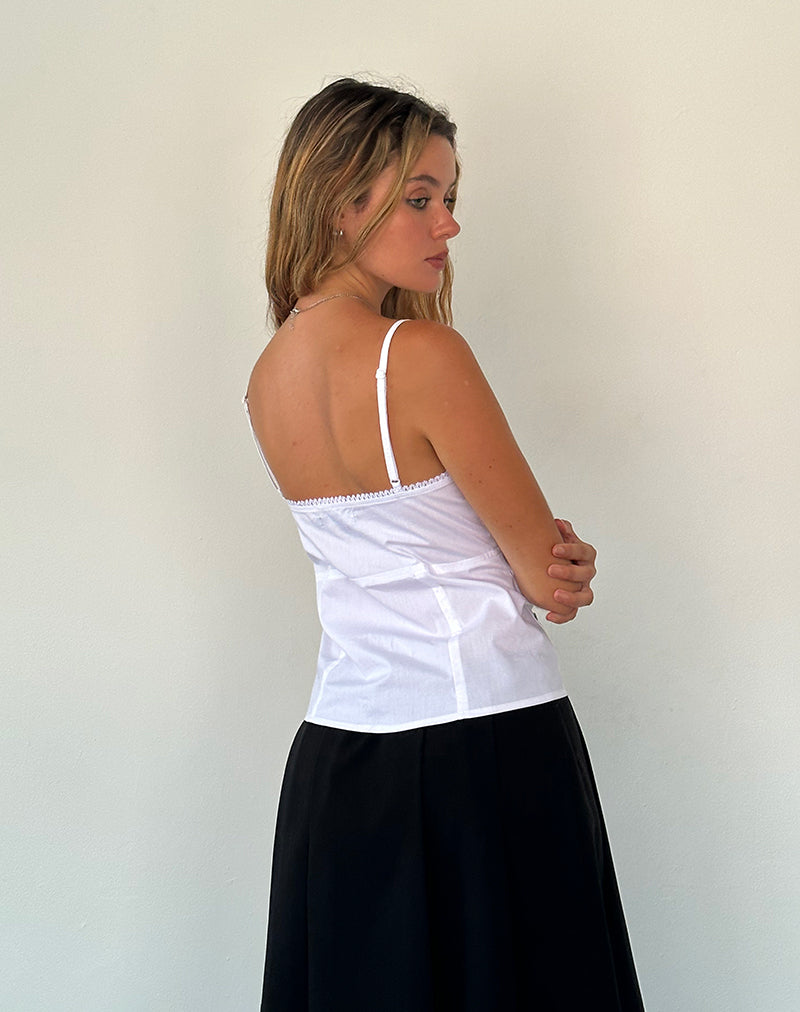 Imagen de Jepuni Cami Top en popelina blanca