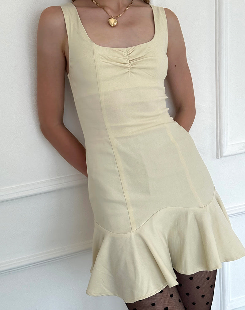 Imagen del minivestido Jetsam en color crema
