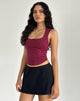 Imagen de Jinisa Corset Top en Borgoña