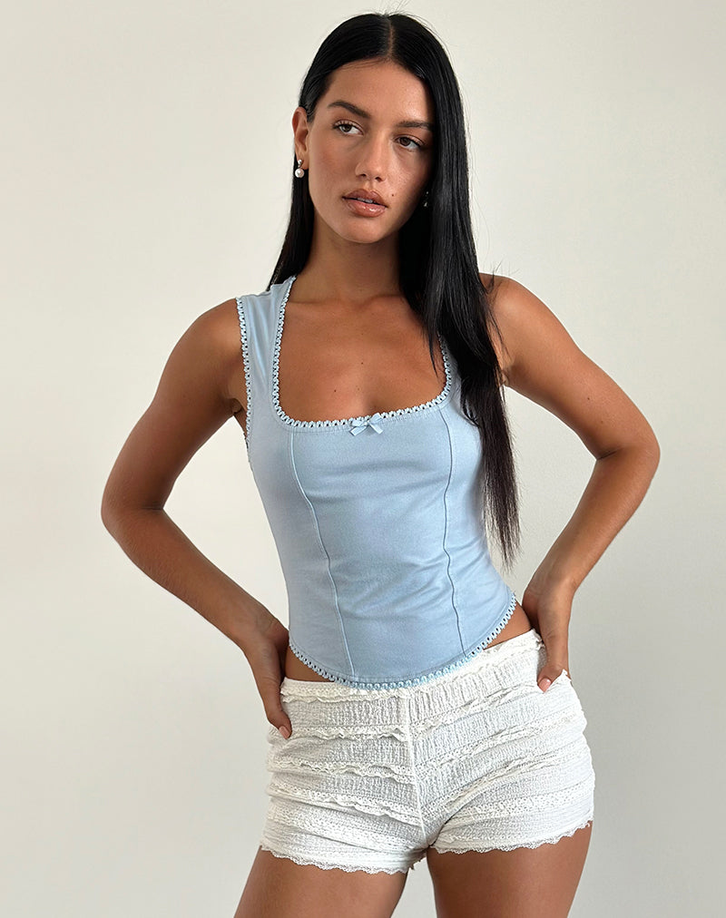 imagen de Jinisa Corset Top en Nantucket Blue