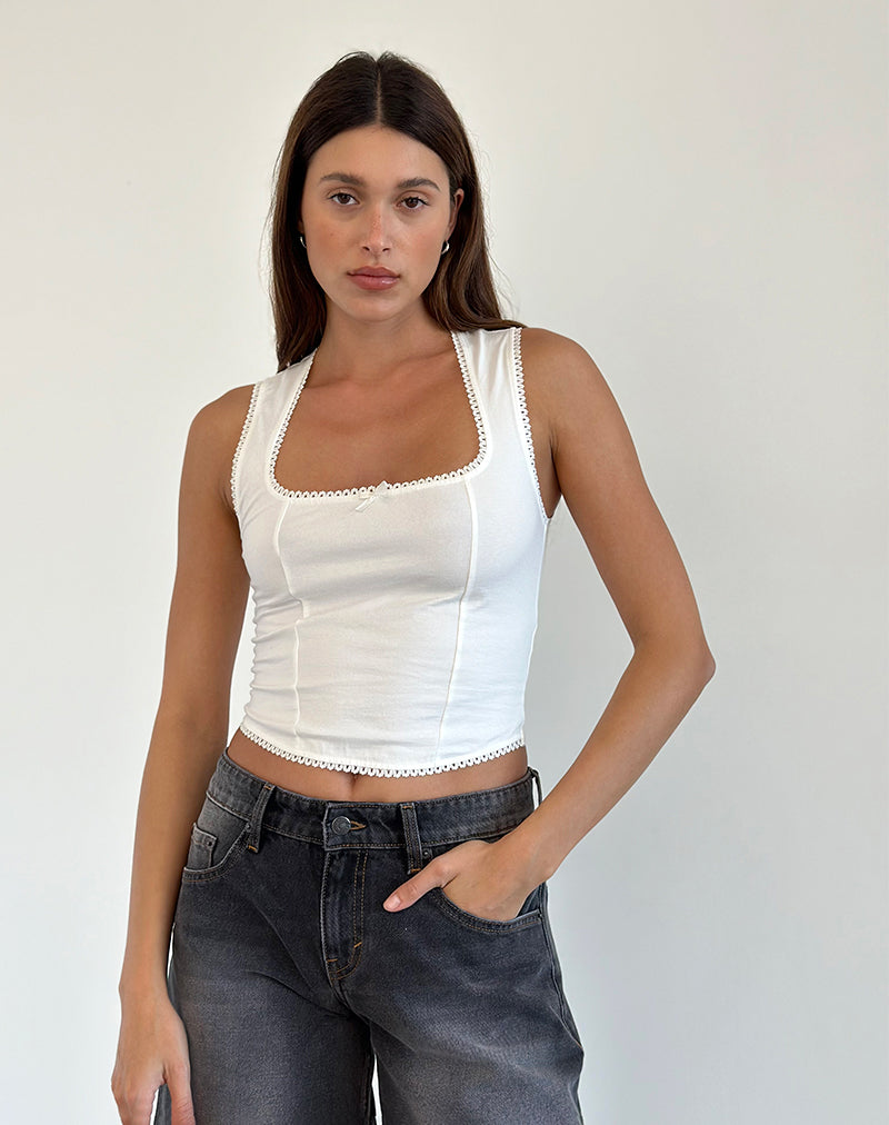 Imagen de Jinisa Corset Top en Off White