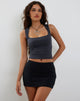 Imagen de Jinsu Crop Top de licra Ocean Storm