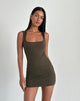 Imagen de Jinsuen Mini Dress in Lycra Olive