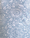 Lycra blanca con estampado ornamentado