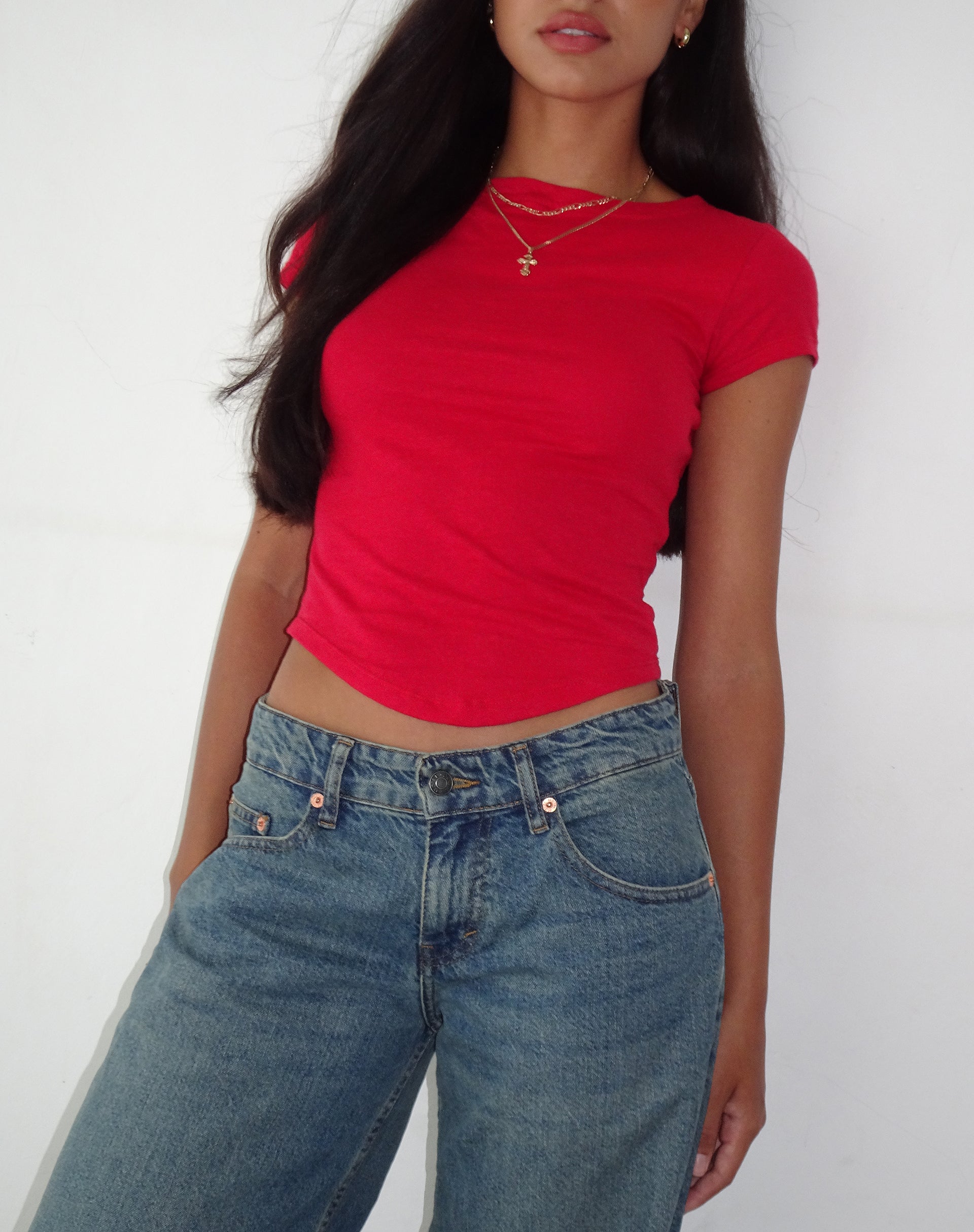 Imagen de Jojes Jersey Tee in Tango Red