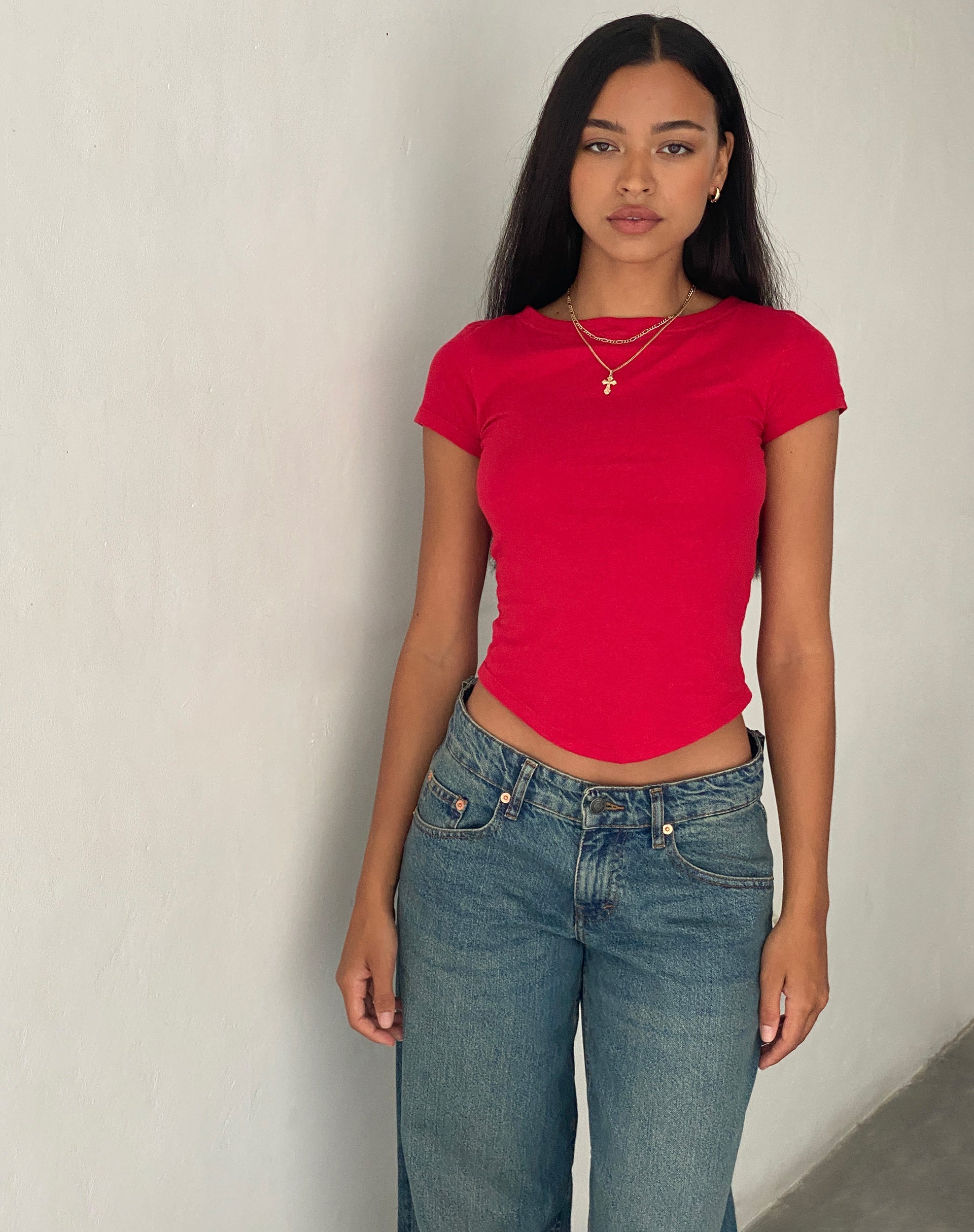 Imagen de Jojes Jersey Tee in Tango Red